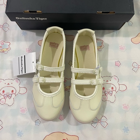 Onitsuka Tiger by Asics Shoes - Onitsuka Tiger by Asics Double-Strap Mary Jane Shoes Cream